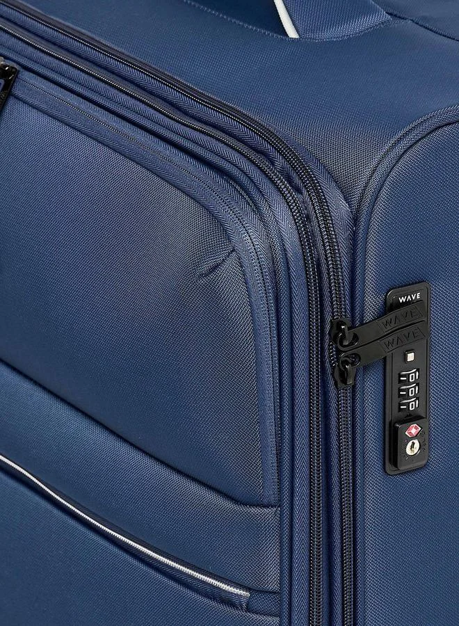 Wave NAVY Solid Softcase Trolley Bag With Retractable Handle  | Best Price UAE