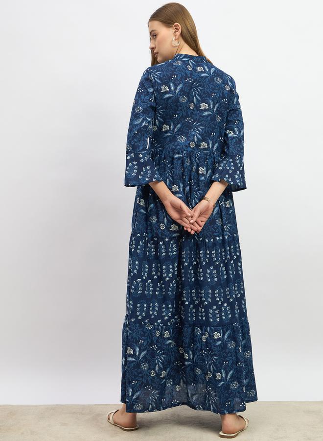 Styli Floral Print Tiered Maxi Dress - Image 5