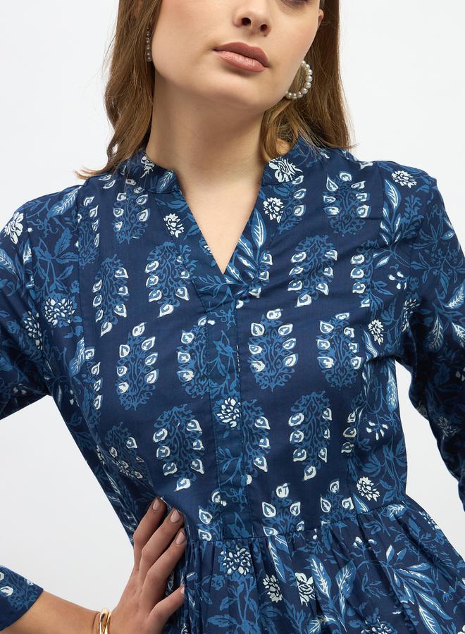 Styli Floral Print Tiered Maxi Dress - Image 4