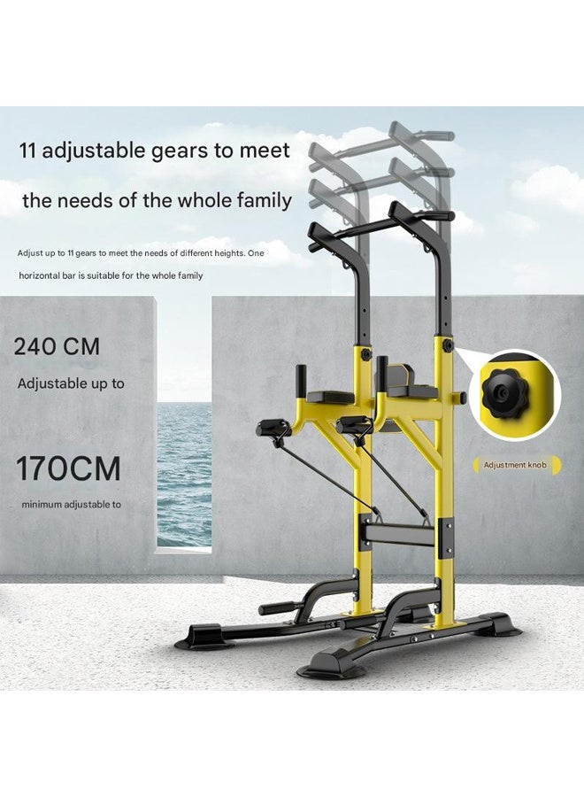 NKX Multi-Function Adjustable Power Tower Pull-Up & Dip Station Strength Training Equipment for Gym  - Image 3