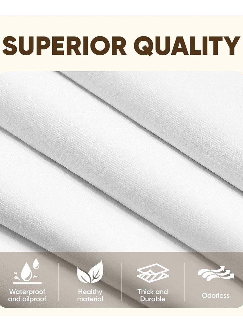 137 x 274cm  Disposable Table Cloth Table Cloths for Party, Plastic Tablecloths for Rectangle Tables, Waterproof & Sturdy Decorative Table Cover for Dining, Wedding, Outdoor - Image 3