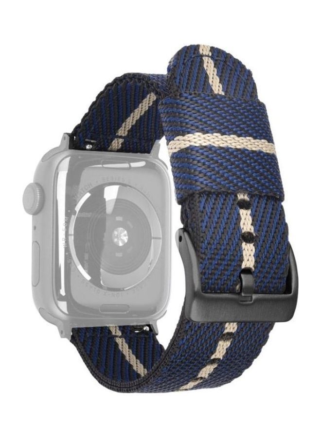 نيبمينينت سوار بديل لساعة أبل ووتش سيريس 7 مقاس 41 مم، وسيريس 6/SE /5 /4 40 3 /2 /1 38 مم أزرق/ بيج - Image 1