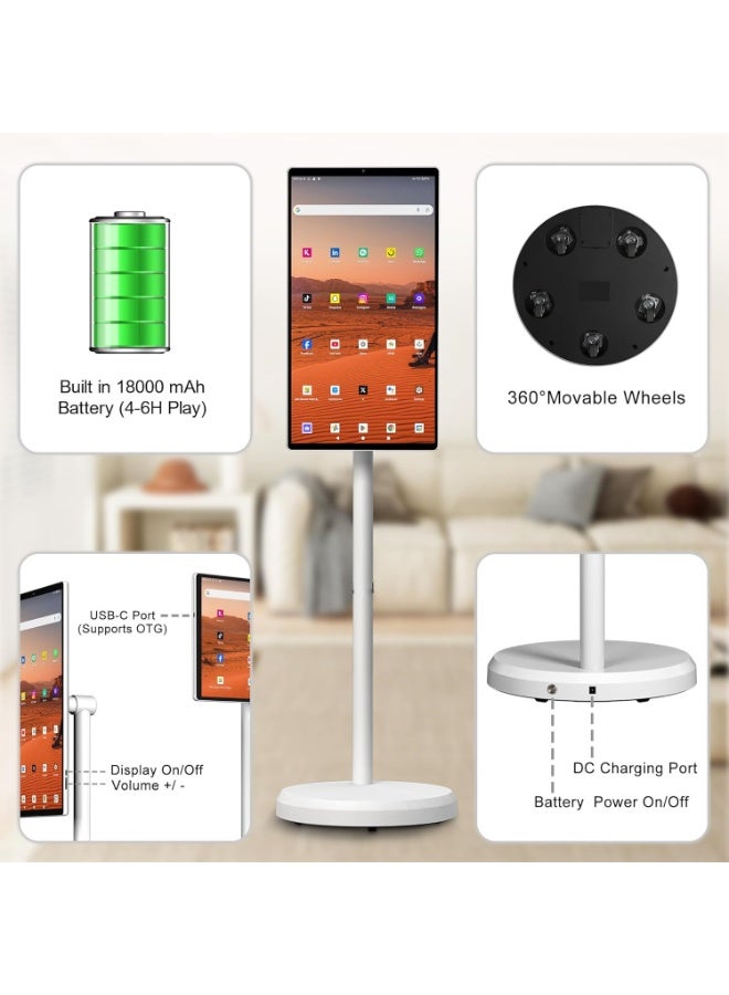 21-Inch Standing Touch Screen Monitor – Full HD Display, Multi-Touch, Adjustable Stand, HDMI & USB Connectivity – Ideal for POS, Retail, Office, and Home Use - Image 3