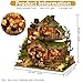ISSEVE DIY Miniature House Kit Tiny House Dollhouse Kit for Adults Mini House Building Kits Miniature Kit Adult Craft Diorama Kit Home Bookshelf Decoration Gifts for Birthday Forest Adventure - Image 4