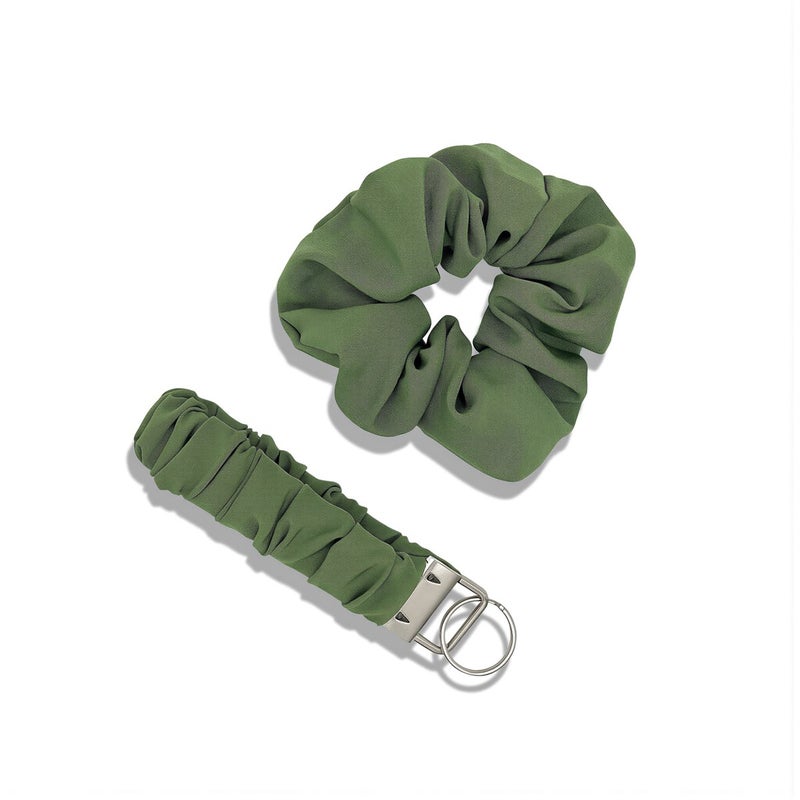 Upgraded Heavy Duty Scrunchie Keychain Reinforced Elastic No Fray Long Lasting - Image 1