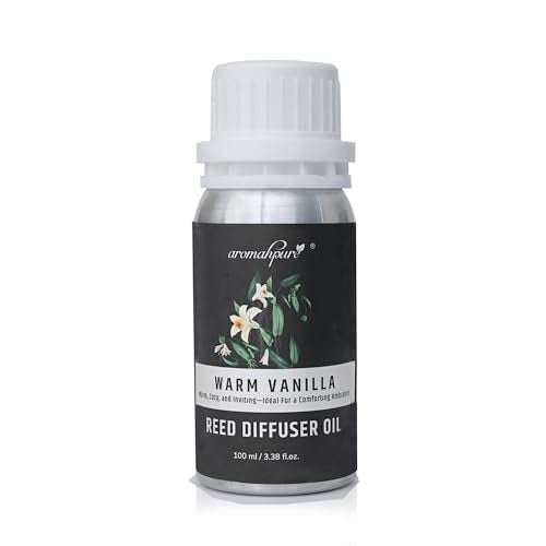 Aromahpure Reed Diffuser Oil 100ml | Vanilla Fragrance Refill Reed Oil for Diffuser Set | IFRA-compliant Reed Diffuser Oil for home & Bathroom Fragrance Diffusers | Reed sticks not included - Image 1