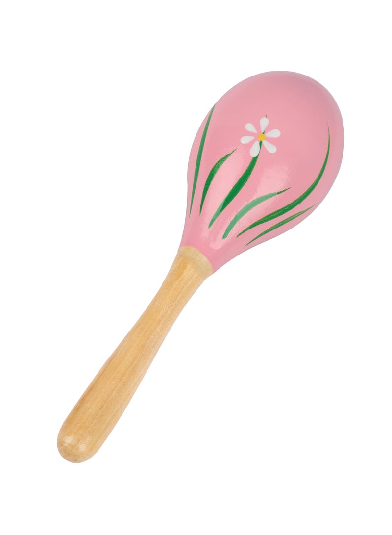 أولينو خشخيشة أطفال مصنوعة يدويًا من الخشب العاجي، آمنة وغير سامة، مثالية للاستكشاف الحسي للتسنين، هدية مثالية للرضع وحديثي الولادة - Image 1