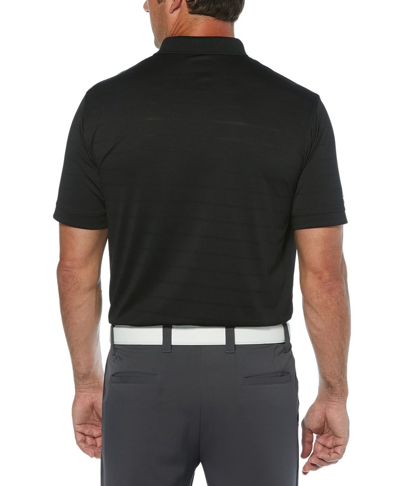 Callaway Men's Short Sleeve Opti-Dri Performance Golf Polo Shirt, Stretch, Moisture-Wicking (Available in Big & Tall), Black, Large - Image 2