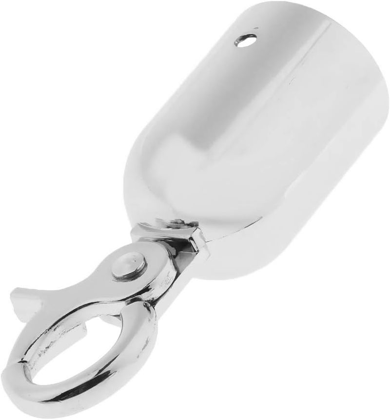 klarako Rope End Hook Cord End Stopper Rope End Plug with Hook Durable, Silver, as described - Image 1