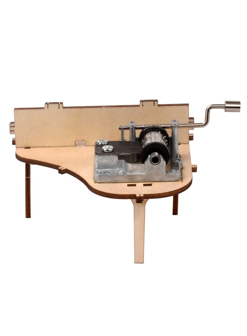 DIY Science Experiment Model Kit - Piano Hand Crank Music Box - Image 3