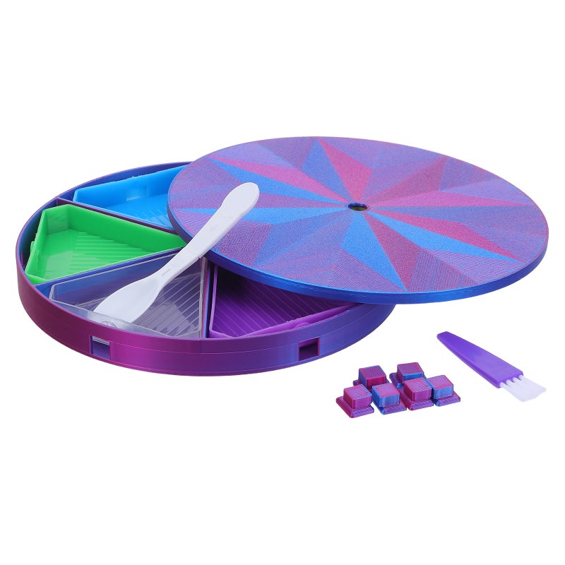 1 Set Rhinestone Painting Tray With Lid: Rhinestone Art Tools - Painting Brush Accessories - Bead Organizer Diy Craft Supplies - Image 4