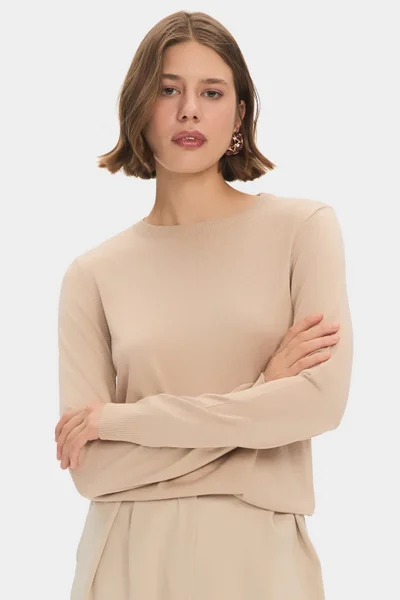 جون Women's Exclusive Crew Neck Viscose Blend Knitwear Sweater