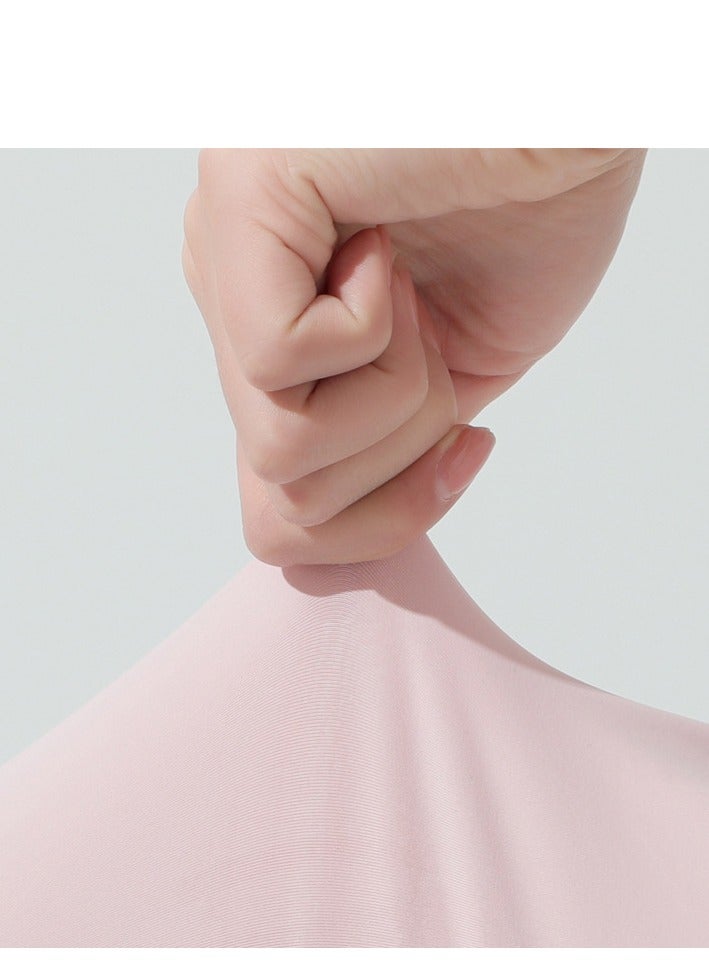 جين لى تشيانغ أكمام قابلة للإزالة بفتحات للإبهام للنساء، حماية من الأشعة فوق البنفسجية، تبريد، ضغط UPF 50، أكمام ذراع طويلة لركوب الدراجات والسفر وصيد الأسماك والرياضة (وردي) - Image 5