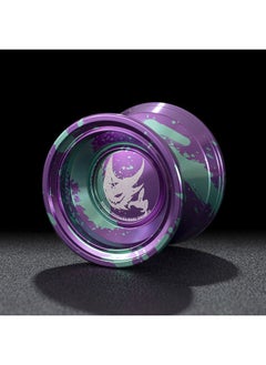Yo-Yo Game Special Yo-Yo Professional Firepower Junior King Senior Professional Children Sleep-Color:Devil Little Ghost Purple Orchid-Specifications:Yo-yo + Gloves + 10 Ropes + Spare Bearings