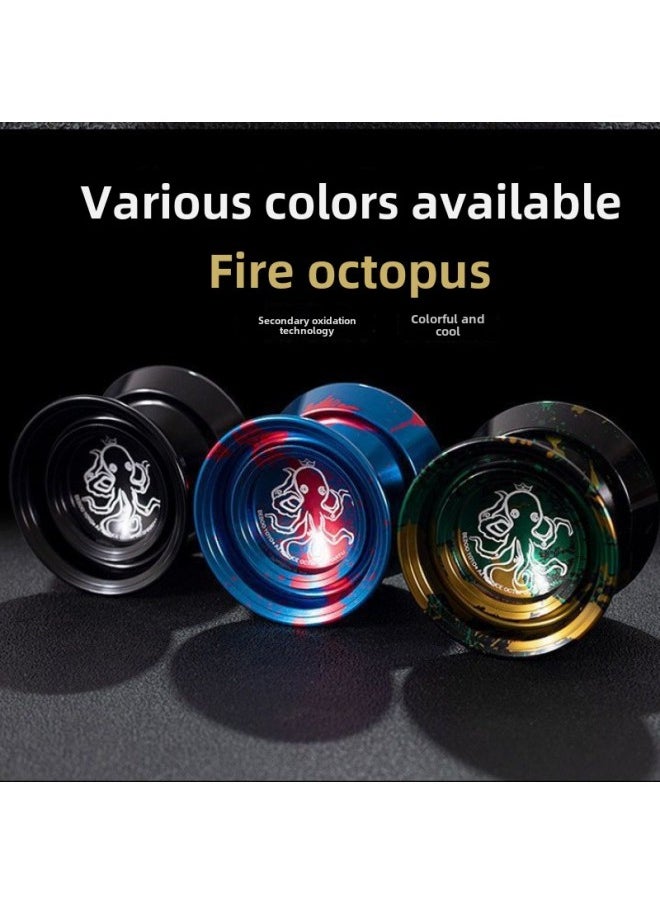 Generic - Yo-Yo Game Special Yo-Yo Professional Firepower Junior King Senior Professional Children Sleep-Color:Devil Little Ghost Purple Orchid-Specifications:Yo-yo + Gloves + 10 Ropes + Spare Bearings - Image 1