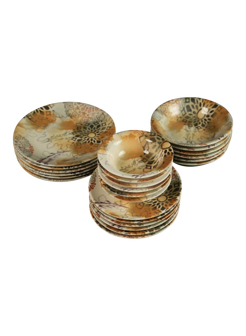 Kutahya Porcelain 24 Piece Dinner Set Nano Ceram 013 Pattern - Image 1