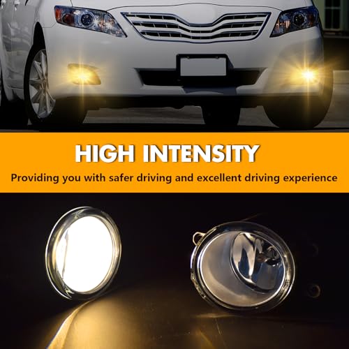 OKSIWA Halogen Fog Lights-for 2010 2011 Toyota Camry,Fog Lamps Assembly Replacement,Include Switch, Wiring Harness,Plug and Play - Image 2