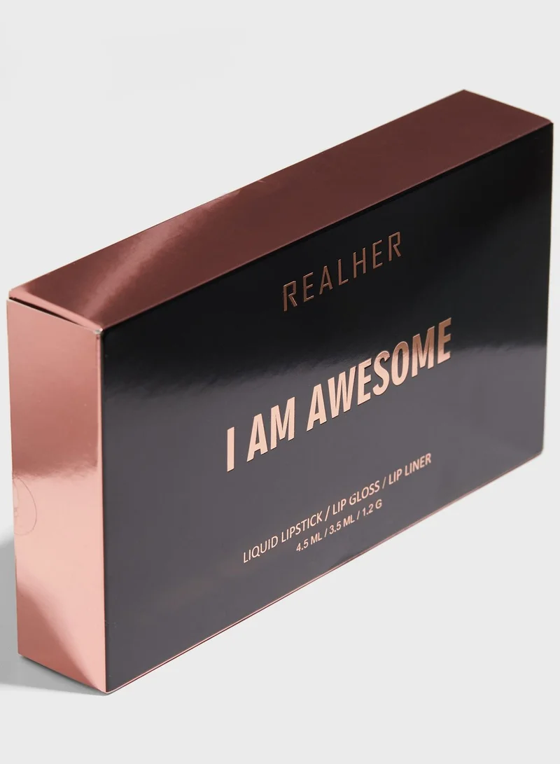RealHer Deep Nude Lip Kit - I Am Awesome