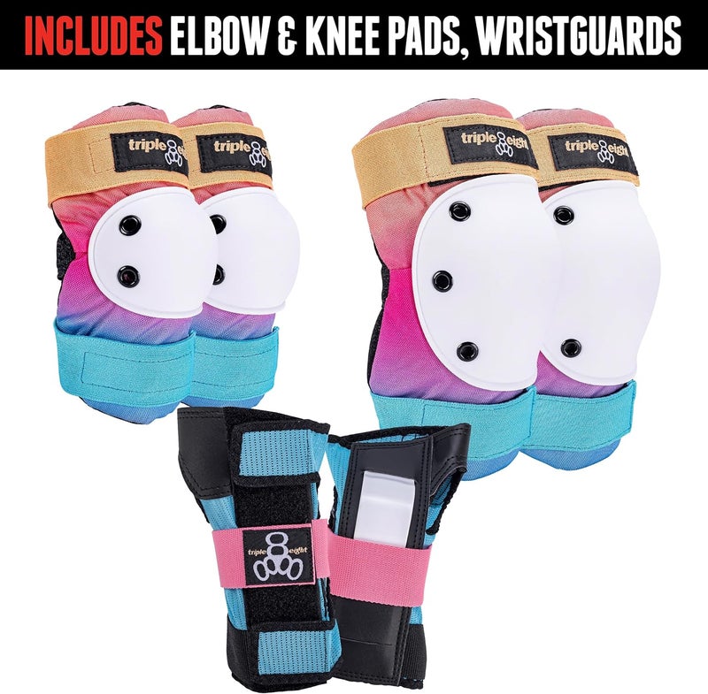 Triple Eight Saver Series Protective Pad Set - Knee, Elbow, and Wrist Guards - Image 3