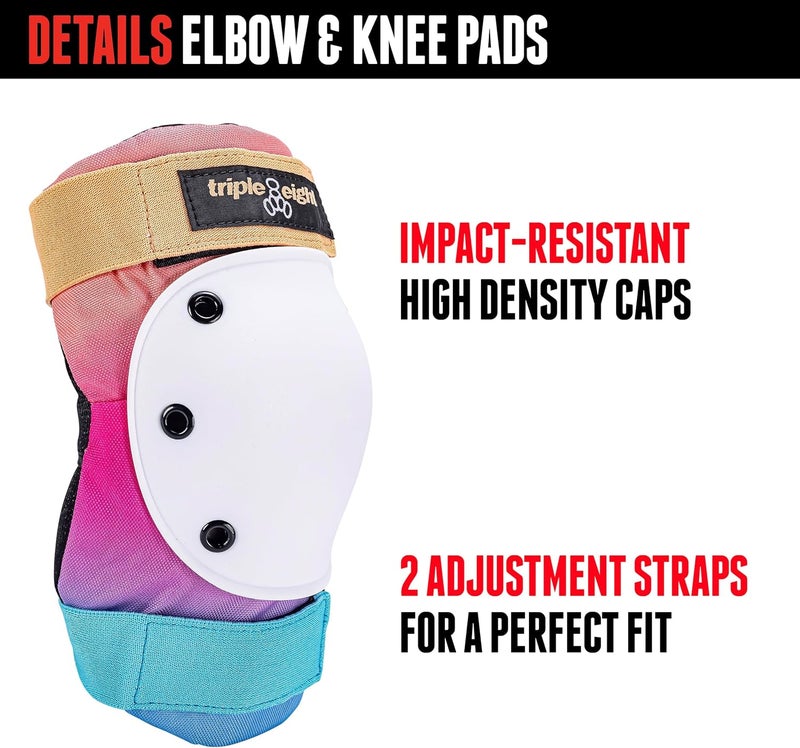 Triple Eight Saver Series Protective Pad Set - Knee, Elbow, and Wrist Guards - Image 4