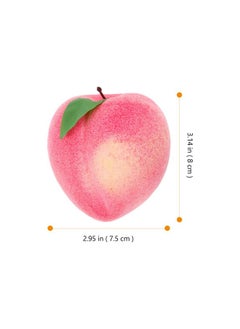 Amosfun Amosfun 6pcs Artificial Peaches Ornament Realistic Peach Fruit Party Tree Decoration Teaching Props Foam Peaches Party Photobooth Props  - Image 2