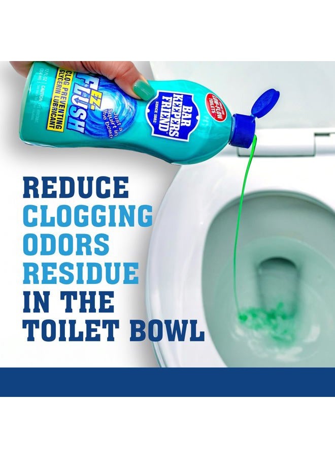 Bar Keepers Friend EZ-Flush Liquid Toilet Flushing Aid (2 x 12 Oz) Helps Prevent Clogging, Odor, Residue in Regular, Low-Flow, Boat & RV Toilets - Image 2