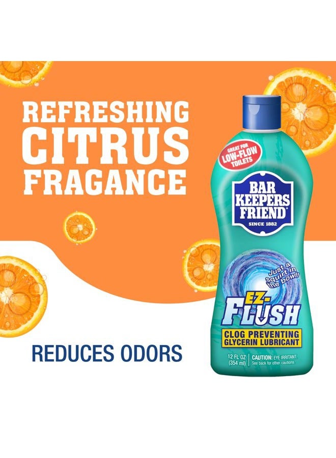 Bar Keepers Friend EZ-Flush Liquid Toilet Flushing Aid (2 x 12 Oz) Helps Prevent Clogging, Odor, Residue in Regular, Low-Flow, Boat & RV Toilets - Image 5