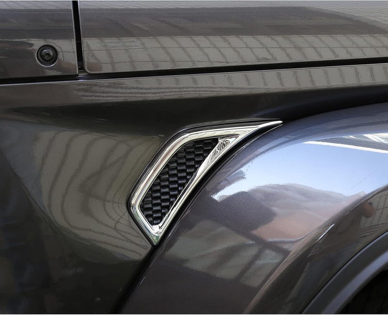 Voodonala for Jeep JL Side Air Conditioning Vent Outlet Decoration Trim for 2018-2022 Jeep Wrangler JL JLU Gladiator JT Trunk, Bright Silver - Image 3