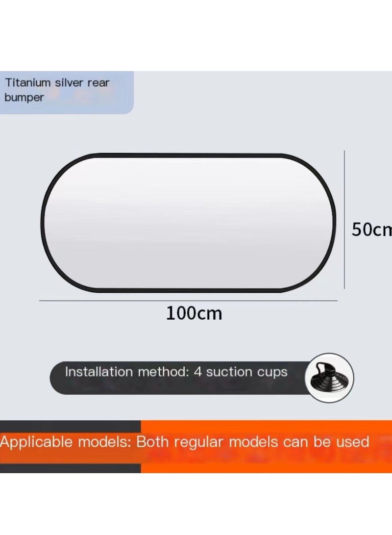 Rear side Car Windshield Sun Shade Foldable Sunshade UV protection Keep Vehicle Cool - Image 1