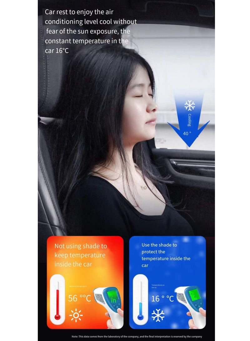 Rear side Car Windshield Sun Shade Foldable Sunshade UV protection Keep Vehicle Cool - Image 4