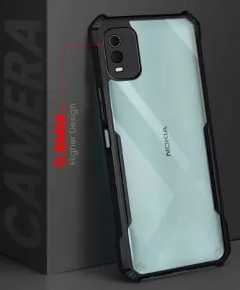 SPAZY CASE® Nokia C32 4G Back Cover | Transparent Crystal Clear Hard PC Back Case with TPU Bumper, Drop Protection Case Cover for Nokia C32 4G - Image 5