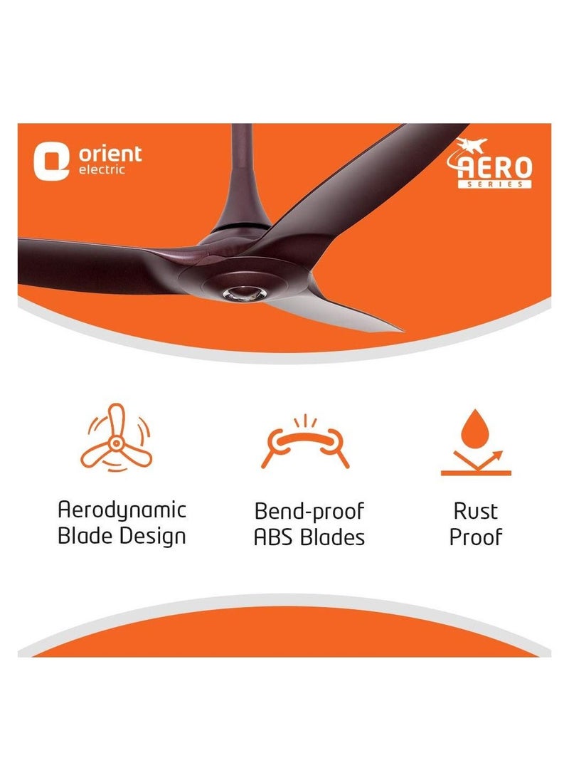 Orient Electric - Orient Electric Aeroquiet 48 inch Roasted Coffee Ceiling Fan - Image 1