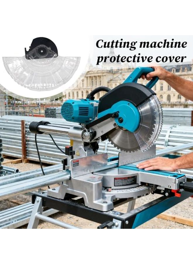 10 بوصة واقي قرص طاحونة زاوية شفاف غطاء غبار الألومنيوم أداة سلامة النجارة - Image 4