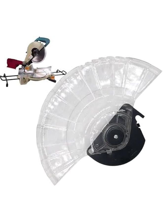 10 بوصة واقي قرص طاحونة زاوية شفاف غطاء غبار الألومنيوم أداة سلامة النجارة - Image 1