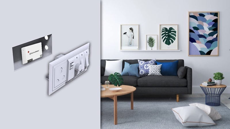 Home Mate HomeMate® WiFi 3+1 Node Switch | 3 On/Off and 1 Fan Regulator | Retro Fit with Manual Control | No Hub Required | Works with Amazon Alexa, Google Assistant & Siri - Image 4