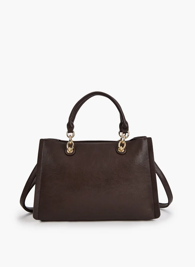فلورا بيلا من شو إكسبرس Solid Tote Bag with Detachable Strap and Zip Closure