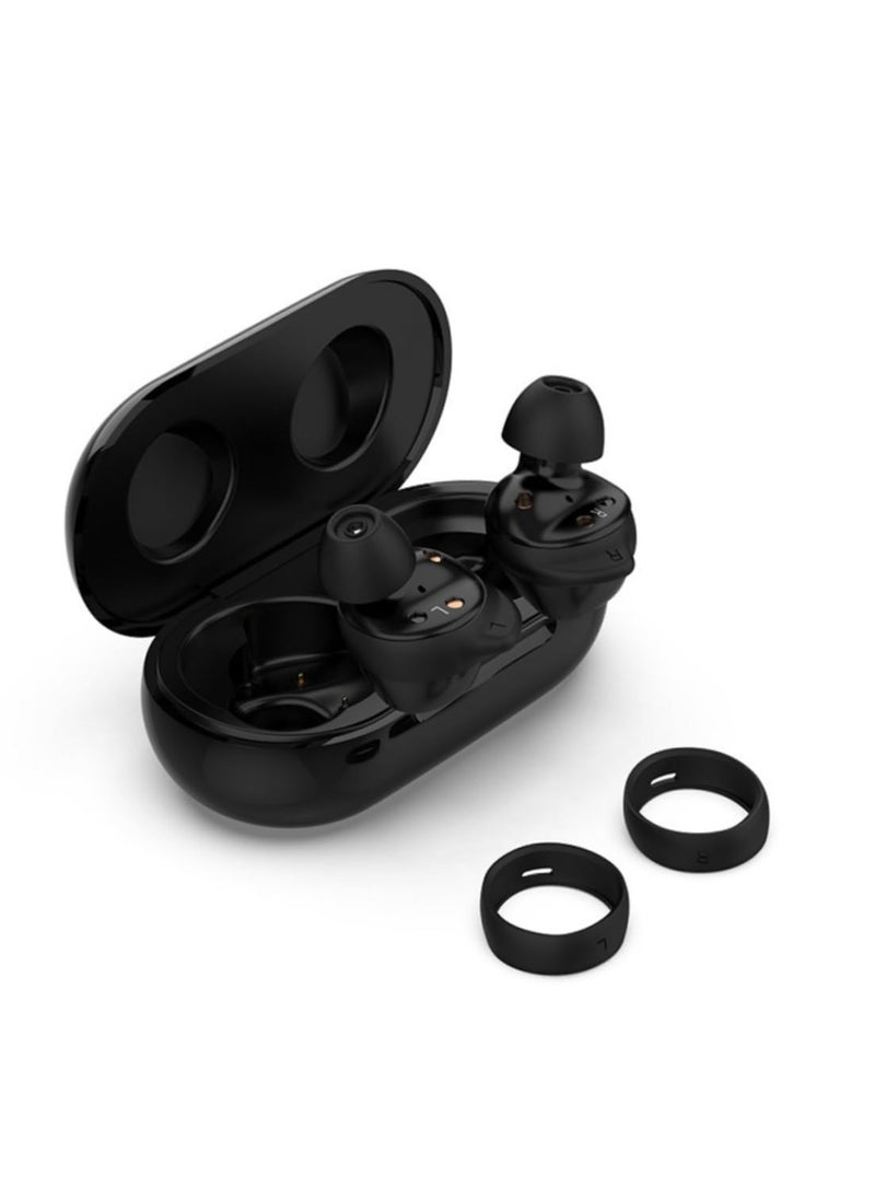 Replacement Wingtip and Ear Tip Set Compatible with Galaxy Buds/Galaxy Buds+ Plus (Black)