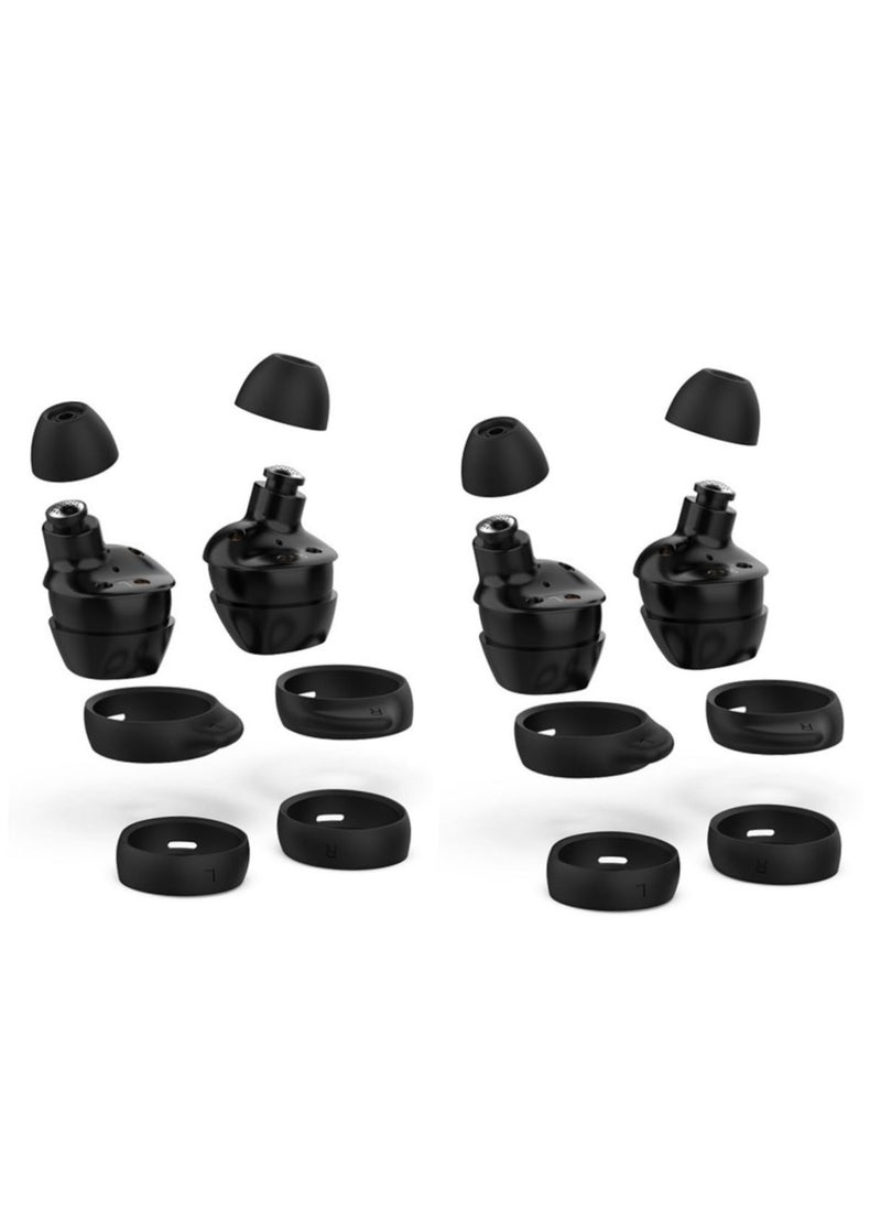 Replacement Wingtip and Ear Tip Set Compatible with Galaxy Buds/Galaxy Buds+ Plus (Black)