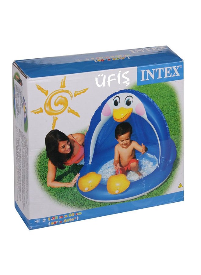 INTEX Penguin Baby Inflatable Foldable Portable Lightweight Swimming Pool 102x83cm - Image 2