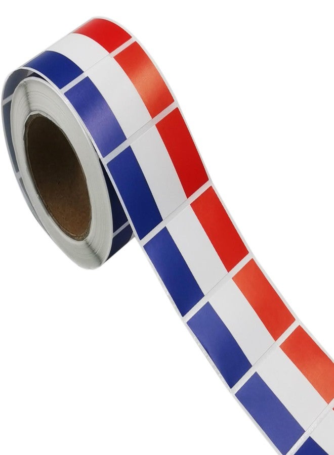 CupaPlay 500 Pieces France Labels Roll Stickers - French Flag Paris Party Supplies Decorations Favors Jar Containers Letter DIY Sticker Happy Bastille Day Labels Decals - Image 1
