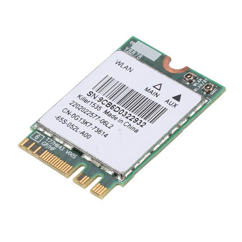 بطاقة شبكة لاسلكية Killer Wireless-AC 1535 مزدوجة النطاق 2.4 جيجاهرتز و5 جيجاهرتز - 802.11ac بلوتوث NGFF للألعاب عبر الإنترنت - Image 4