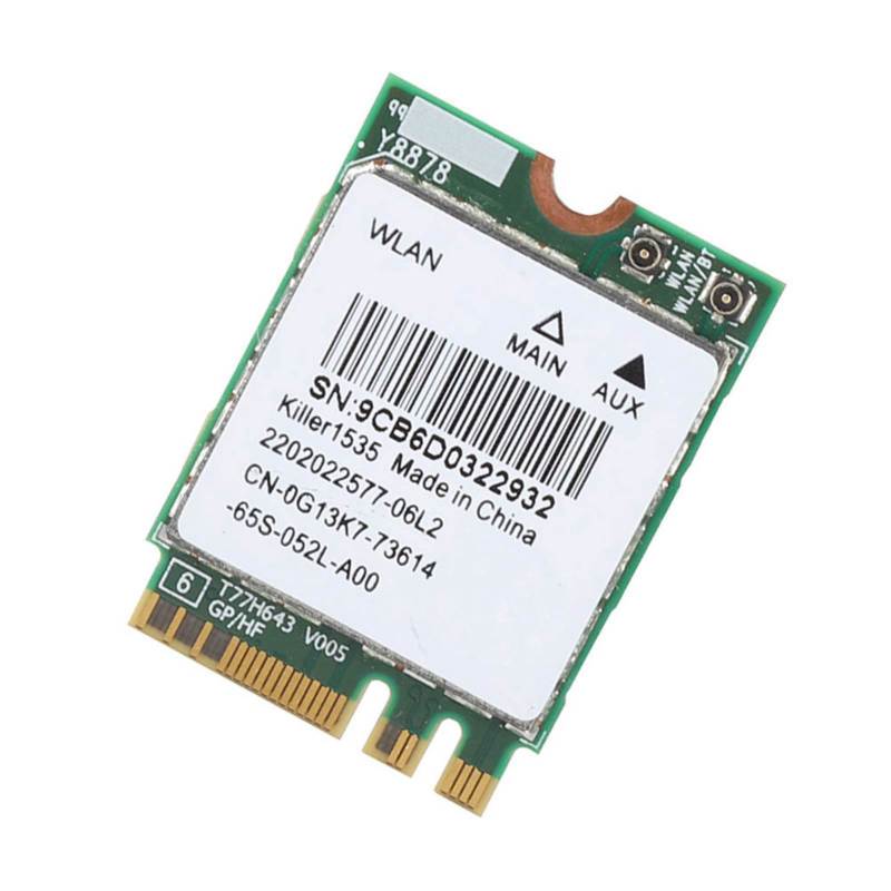 بطاقة شبكة لاسلكية Killer Wireless-AC 1535 مزدوجة النطاق 2.4 جيجاهرتز و5 جيجاهرتز - 802.11ac بلوتوث NGFF للألعاب عبر الإنترنت - Image 5