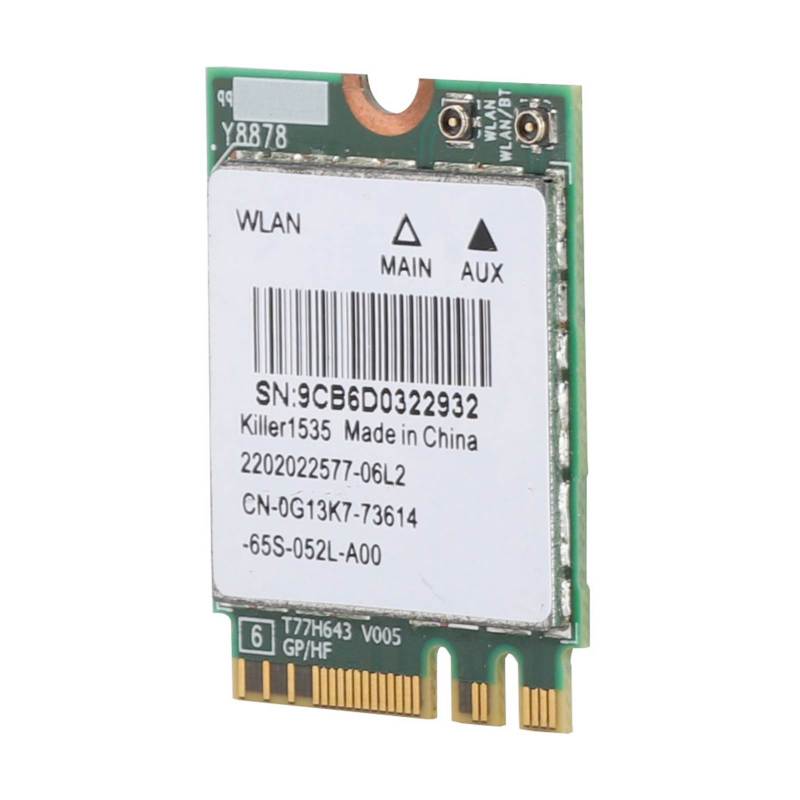 بطاقة شبكة لاسلكية Killer Wireless-AC 1535 مزدوجة النطاق 2.4 جيجاهرتز و5 جيجاهرتز - 802.11ac بلوتوث NGFF للألعاب عبر الإنترنت - Image 2