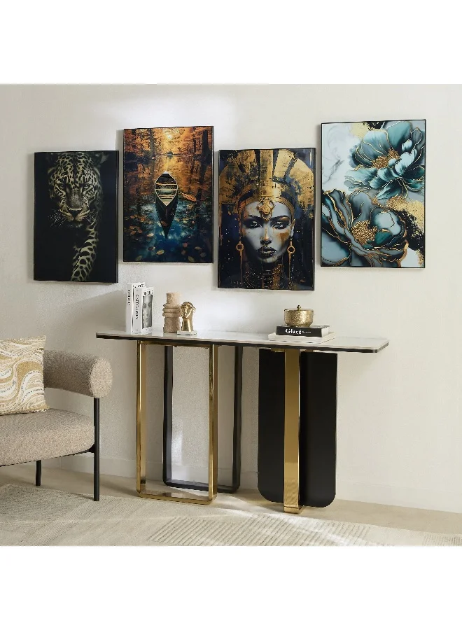 Home Box Cyprus Odean Floral Framed Picture - 50x70x2.5 cm
