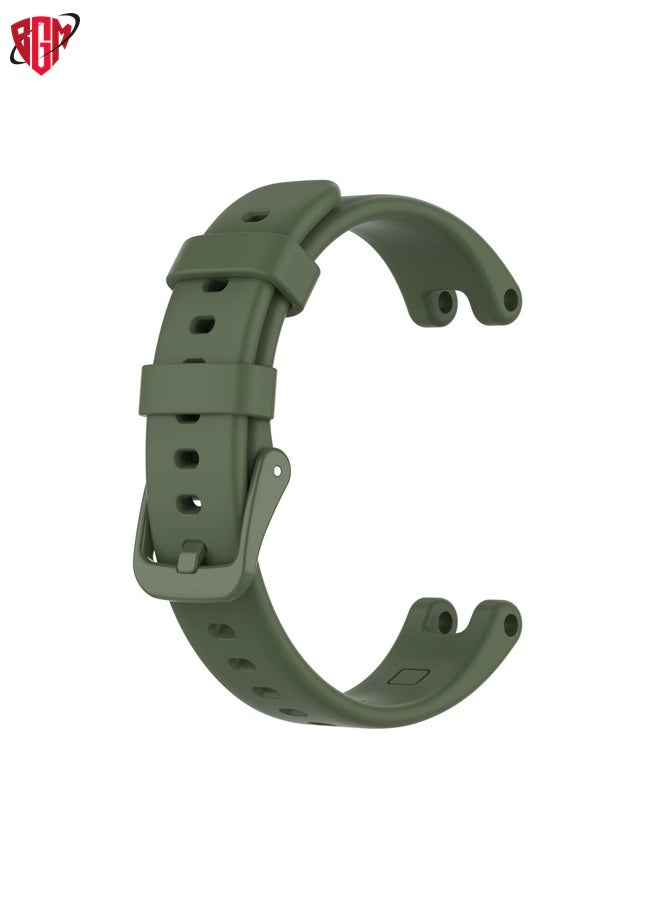 BGM Watch Band Strap For Garmin Lily Silicone Watch Band with Dismantling Tools(Dark Green)  - Image 1
