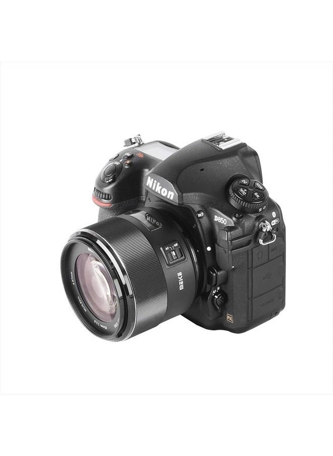 Meike - 85mm f1.8 Wide Aperture Full Frame Auto Focus Telephoto Lens for Nikon F Mount DSLR Camera and Compatible with Nikon APS-C Cameras D610 D750 D780 D810 - Image 1