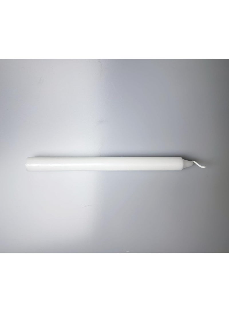 Home zone 8Pcs White Dinner Table Candles Tall Candlesticks Household Candle Stick for Wedding, Dinner - Image 4