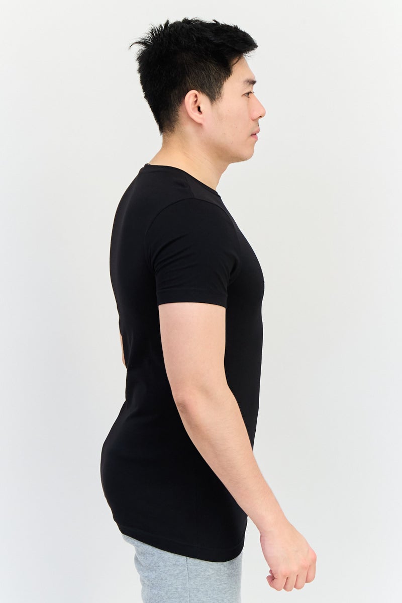 Puma x One8 Men Sportswear Fit Brand Logo Short Sleeves Training T-Shirt, Black - Image 2