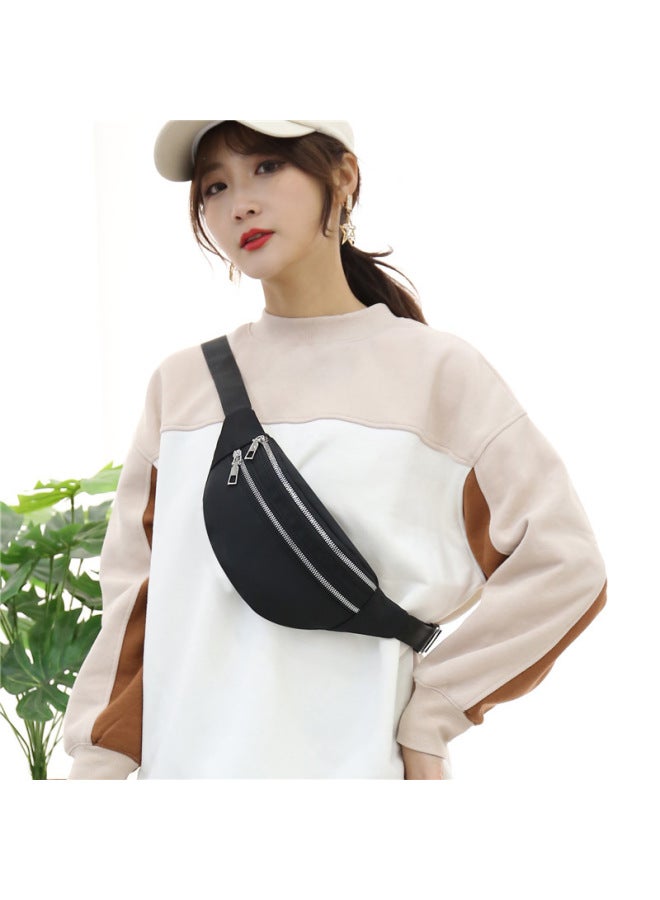 Sports Waist Bag Men's And Women's Waterproof Mobile Phone Bag Korean Fashion Waist Bag Leisure Large Capacity Waist Bag Wholesale-Color:Brown - Image 3