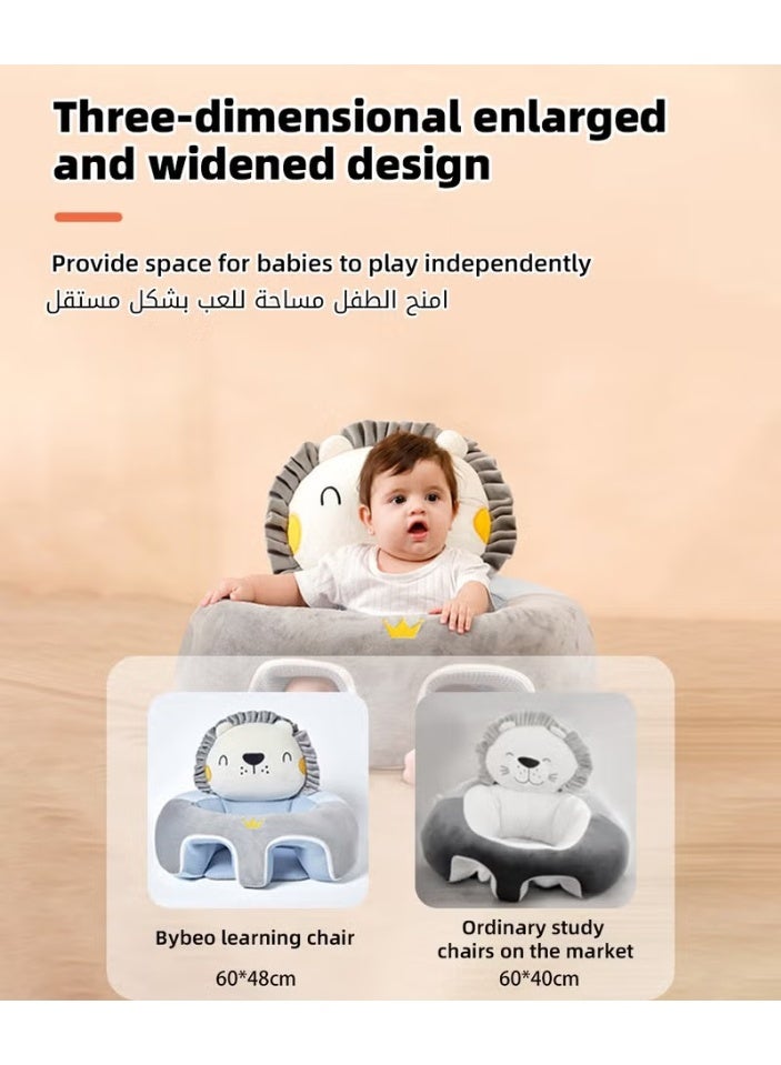 HOOKOR Baby Sitting Support Seat Sofa, Infant Learning Chair Head Protect - Breathable Crystal Fabric, Feather Cotton Filling, Perfect Toddler Gift to Learn to Sit - Image 4